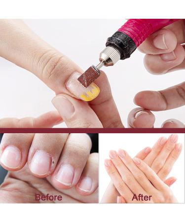 Litensh 210PCS Nail Sanding Bands for Nail Drill Manicure Set with Box Pedicure Nail Files Heads - 80/120/180 Grit Sanding Tape + 3/32 inch Nail Drill Bit - Complete 210PCS Set - Buy Online on SooperMarket.com
