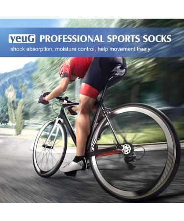 yueG Copper Compression Socks | Arch Ankle Support for Athletic Running & Medical Cycling - 5 Pairs (Gray, S-M) - Buy Online on SooperMarket.com