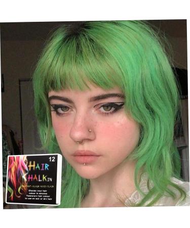 Hair Chalk 12 Colors Temporary Hair Dye Safe Hair Chalk for Kids Washable Temporary Hair Colour Pen Colorful Great Toy Temporary Hair Color for Halloween Carnival - Buy Online on SooperMarket.com