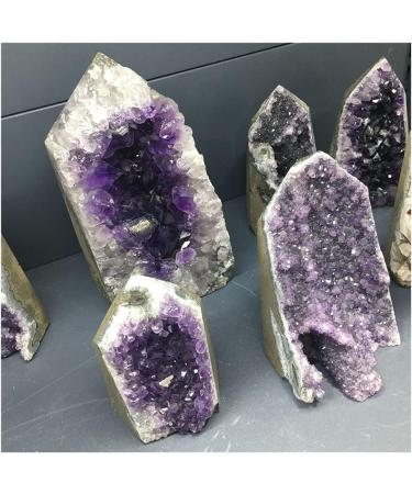 Stone Crafts Natural Amethyst Geode Quartz Cluster Crystal Specimen kaixun (Size : 700-800g) - Buy Online on SooperMarket.com