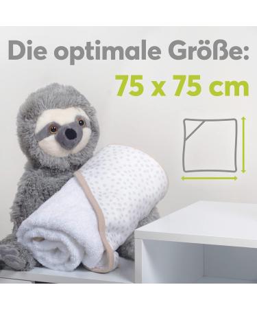 Kolibri Baby Towel with Hood | 100% Cotton Oeko Tex 100 | 75x75 cm | Unisex Gift for Birth | Safari Design | Clinic Supplier No. 1 - Buy Online on SooperMarket.com