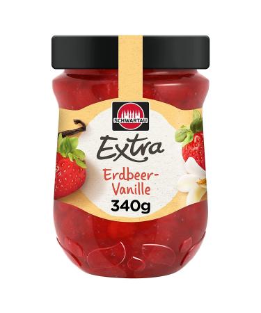 Schwartau Extra Strawberry-Vanilla jam 340g