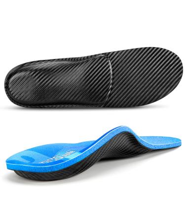 PCSSole orthopedic insoles for work shoes leisure sports comfort comfort for men and women shoe inserts for flat feet plantar fasciitis heel spur foot pain EU43-44 (28cm) update-blue