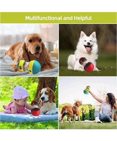 Interactive Treat Dispenser Dog Toy Dog Treat Dispensing Puppy Toys Rolling Dog Treat Dispenser Slow Feeder Reduce Boredom Improve IQ for Small Medium Large Dogs (Green) - Buy Online on SooperMarket.com