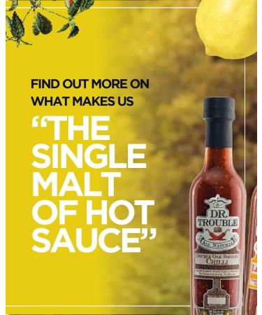 Dr Trouble Lemon Chilli Sauce HOT 125ml - Finest African Hot Sauce Gift Box - Buy Online on SooperMarket.com