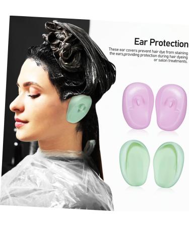 Gogogmee 4 Pairs Hairdressing Ear Covers Ear Covers for Hair Dryer Ear Covers for Swimming Ear Covers for Shower Silicone Hair Dyeing Ear Covers Silicone Hair Dyeing Earmuffs Ear Protectors - Buy Online on SooperMarket.com