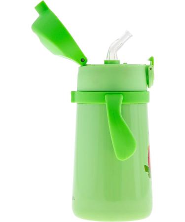 Stephen Joseph Stainless Steel Double Wall Training Cup with Handles and Weighted Straw - Zoo Design - 1 Count - Buy Online on SooperMarket.com