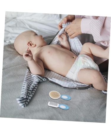 3pcs Wool Brush Baby Grooming Kit Newborn Shower Hair Clipper Cleaner Set - Buy Online on SooperMarket.com