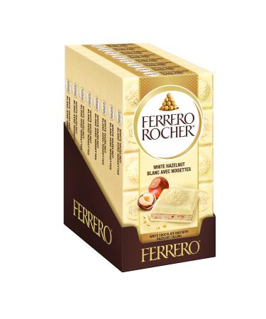 FERRERO ROCHER Premium Chocolate Bar White Hazelnut Bar 8 bars 720 g