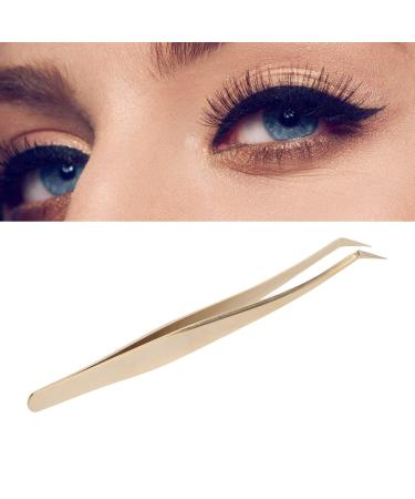 Professional Eyelash Extension Tweezers - Long Slanted Multifunctional Nail Art Tools for Precision Application - Buy Online on SooperMarket.com