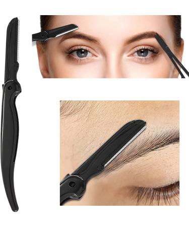 Stainless Steel Craft Scissors Eyebrow Kit with Tweezers, Brush - 5 Pc Set in Case - Buy Online on SooperMarket.com
