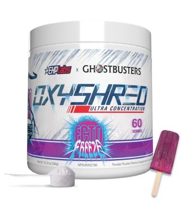 EHP Labs x Ghostbusters OxyShred Thermogenic Pre Workout Powder & Shredding Supplement - Preworkout for Men & Women Sugar Free Energy 150mg Caffeine - Ecto Anti Freeze 60 Servings Ecto Anti-Freeze