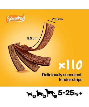 Pedigree Schmackos - Dog Treats Meat Variety 110 Strips - Buy Online on SooperMarket.com