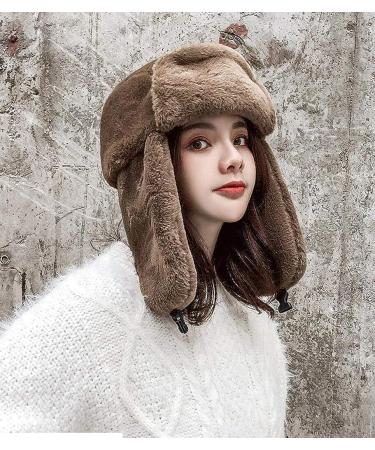 MioCloth Faux Fur Winter Earflap Hat | Russian Ushanka Cap with Fur Lining - Buy Online on SooperMarket.com