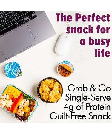 Veggicopia Creamy Roasted Red Pepper Hummus 2.5 oz Dip Cup Singles (Pack of 24) | High Protein, Shelf-Stable Snack | Vegan, Gluten-Free, Non-Dairy | Michelin Star Chef Crafted, All-Natural - Buy Online on SooperMarket.com