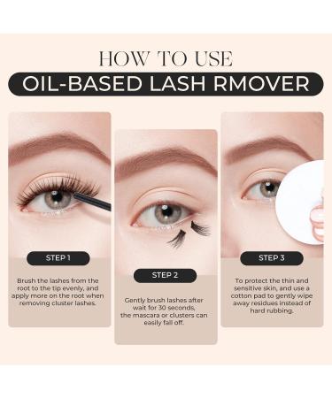 LASHVIEW Eyelash Remover | Gentle Cluster Lash Glue Remover for DIY Extensions | Soothing & Non-Irritating Eye Cleanser 5ML | International Shipping Available - Buy Online on SooperMarket.com