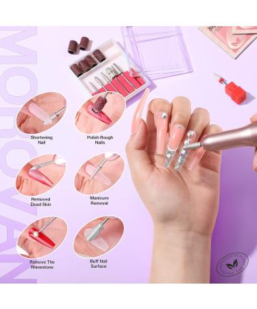Morovan Acrylic Nail Kit with Drill and UV Light - Professional Set for Nail Extensions, Glitter Powder, and Nail Art - DIY Starter Kit for Home - Multicolor - Buy Online on SooperMarket.com