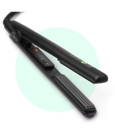 Professional Series Hair Crimper Iron 1 Inch by MINT | Create Crimps Extremely Fast - Deeper Ceramic Crimp Plates for Maximum Root Volumizing and Crimping - Travel-Ready Dual-Voltage
