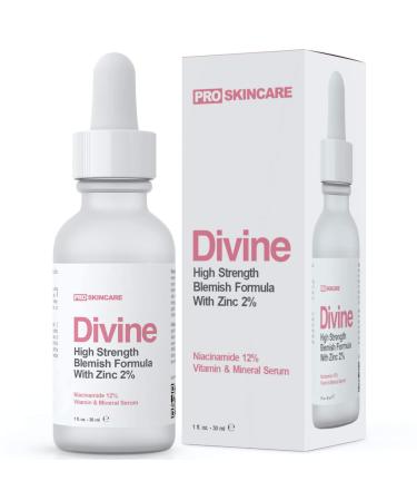 Niacinamide Serum 12% Plus Zinc 2% - Face Serum to Visibly Reduce Dark Spots And Minimize Large Pores For A Dewy Youthful Glow - 1 fl oz