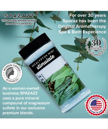 Spazazz Aromatherapy Spa & Bath Crystals 2PK - Eucalyptus Mint & Tropical Rain - 8.5 Oz for Relaxation & Wellness - Buy Online on SooperMarket.com
