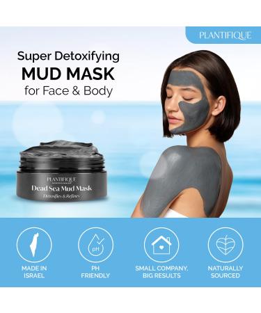 Dead Sea Mud Mask with Hyaluronic Acid for Men and Women - Deep Cleansing and Pore Minimizing Skin Care - 8.1oz - Buy Online on SooperMarket.com
