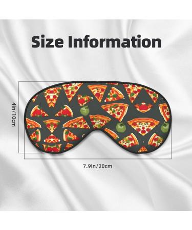 SSIMOO Pizza Pattern Eye Mask - Soft Breathable Sleep Mask for Women | Perfect for Travel & Relaxation - Buy Online on SooperMarket.com
