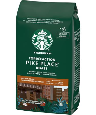 STARBUCKS Pike Place Roast Ground Coffee Medium Roast Smooth Well-Rounded Blend Of Latin American Coffee Beans 340g Bag - Buy Online on SooperMarket.com