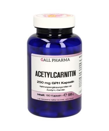 Gall Pharma Acetylcarnitine 250 mg GPH capsules pack of 1 (1 x 180 pieces)