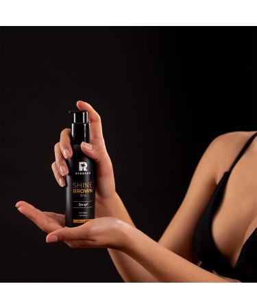Byrokko Shine Brown Oil | Tanning Accelerator with 100% Natural Ingredients | Indoor & Outdoor Use | 150ml - Buy Online on SooperMarket.com