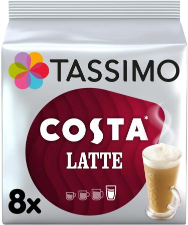 Tassimo Costa Latte Coffee Pods 1x 8 - Buy Online on SooperMarket.com