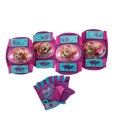 Nickelodeon Paw Patrol and Blue's Clues & You! Toddler and Kids Elbow/Knee Pads and Gloves Sets, Multiple Colors Pink