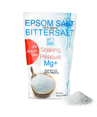 Bleu & Marine Bretania - Bittersalz Epsom Salz Baden 500g |Natural magnesium -rich mineral |Improves health & relaxation |Ideal for foot and full baths multi-colored