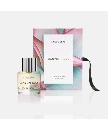 Lake & Skye Canyon Rose Eau de Parfum Spray - Vegan Cruelty Free & Synthetic Free 1.7 fl oz (50 ml) - Warm Floral and Vanilla 1.7 Fl Oz (Pack of 1)