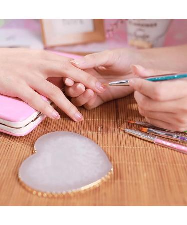 2PCS Resin Nail Art Palette Set | Color Corrector & Mixing Plate for Nail Polish & Makeup | Display Board & Tools - Buy Online on SooperMarket.com