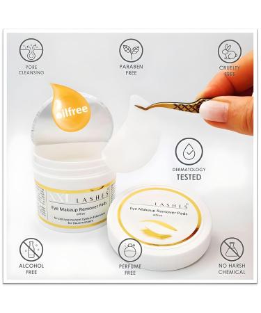 Buy XXL Lashes Protein Remover Pads - Lint-Free Pre-Moistened Makeup Remover for Eyelash & Brow Extensions (75 pcs) - International Shipping Available - Buy Online on SooperMarket.com