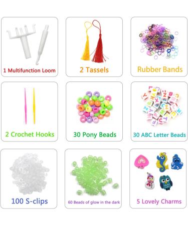 2400+ Loom Rubber Bands Kit - 15 Colors in 6 Tie-Dye and 9 Solid - Bracelet Making Refill Set for Kids - Includes Multifunction Loom and Manual - Perfect Gift for Boys and Girls - Buy Online on SooperMarket.com
