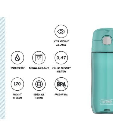 Buy Thermos Kids FUNTAINER Tritan Bottle - Ocean Teal Lightweight & Leak-Proof Children's Drinking Bottle - Buy Online on SooperMarket.com