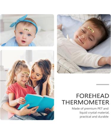 Kisangel Kids Stickers Liquid Crystal Fever Indicator Strips - 60pcs Toddler Stickers | Stick-on Forehead Patch for Baby - Yellow Brown - 7.5x2.5cm x3pcs - Buy Online on SooperMarket.com