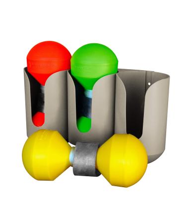 Lindy Marker Buoy for Fishing - Internal Ballast Weights and 60 ft of Rot-Proof Cord Multi
