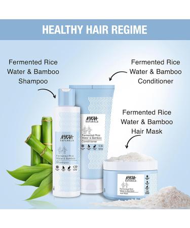 Nykaa Naturals Conditioner - Fermented Rice Water & Bamboo 6.08 oz | Vitamin E Inositol - Deep Damage Repair & Hydration - Buy Online on SooperMarket.com