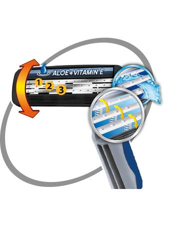 BIC 3 Flex Razor Set for Men - 3 Blades Sensitive Skin 4 Pack - International Shipping Available - Buy Online on SooperMarket.com