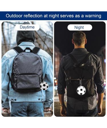 Indrnif 12 Reflective Football Supporters Safety Reflector Trailer | Children s Reflector for School Bags Clothing Backpacks Cycling & Running - Buy Online on SooperMarket.com