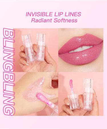 Petansy Color Changing Lip Oil Set | Hydrating Plump Gloss | 3 Natural Shades | Big Brush Tint - Buy Online on SooperMarket.com