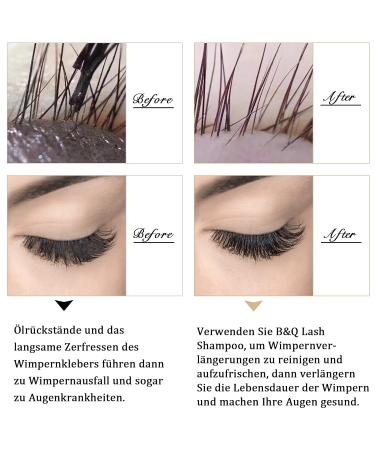 Eyelash Shampoo 100ml | Oil-Free Lash Cleaner for Extensions | B & Q Lash - Buy Online on SooperMarket.com