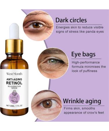 Anti-Aging Retinol Rejuvenation Eye Serum - Under Eye Cream For Dark Circles And Puffy Eyes With Collagen & Retinol Under Eye Serum Eye Serum For Lines And Wrinkles Eye Cream Anti Aging - Buy Online on SooperMarket.com