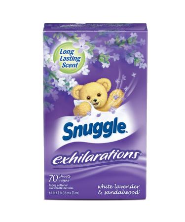 Snuggle Exhilarations Fabric Softener Dryer Sheets Lavender & Vanilla Orchid 70 Count