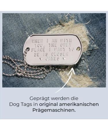 Personalized Dog ID Tags Set - 2 Chains & Silencers | Custom Embossing | Military Style Rambo Design - Buy Online on SooperMarket.com