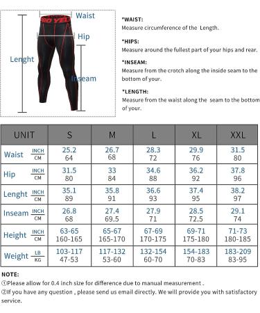 Queerier Men's Compression Pants Active Leggings with Pockets - Red XX-Large - Buy Online on SooperMarket.com