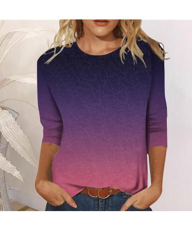 Women's T-Shirt Summer Blouse Shirt Women's Tops V-Neck Plain Clothing Women Summer Shirts Flower Summer T-Shirts Top Cotton Blouse Women's Blouses Waffle Knitted Slim Fit T-Shirt Shirts Purple S - Buy Online on SooperMarket.com