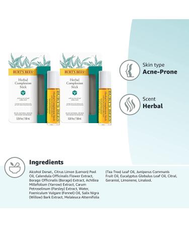 Burt's Bees Herbal Complexion Stick (Pack of 2) - Natural Acne Treatment - Buy Online on SooperMarket.com
